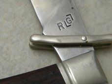 RLG Custom Made 6 Wood Unique Swing Guard Knife 