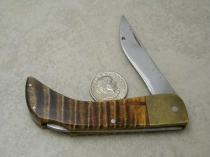 JPM Custom Made Horn Folding Knife 