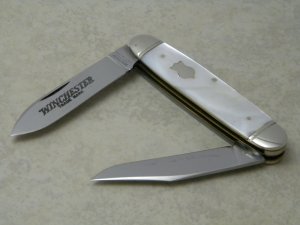 Winchester Trademark USA 1991 Pearl 2991 P Moose Knife