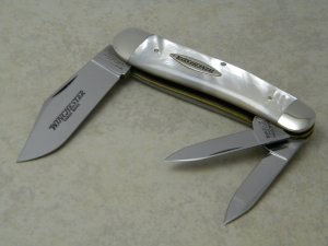 Winchester Trademark USA 1997 Pearl 3808 Whittler Knife