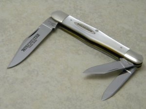 Winchester Trademark USA 1997 Pearl 3871 Swell Center Whittler Knife