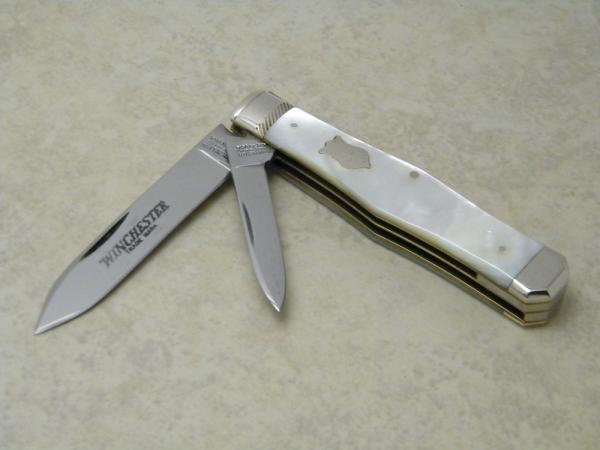 Winchester Trademark USA 1991 Pearl 2921 P Coffin Jack Knife Winchester Trademark USA 1991 Pearl 2921 P Coffin Jack Knife
