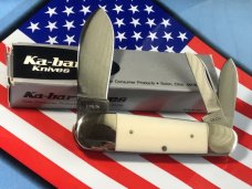Ka-Bar ka bar Elephant/Toenail Whittler Pocket Knife -Imitation Ivory Bone Handles & Blade Etch -NOS Ka-Bar ka bar Elephant/Toenail Whittler Pocket Knife -Imitation Ivory Bone Handles & Blade Etch -NOS