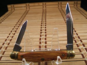 SCHRADE+ USA SCDU104 VINT. NOS DUCKS UNLIMITED DOUBLE BLADE SMALL MUSKRAT FOLDING POCKET KNIFE MINT