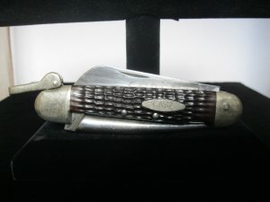 Case XX Stainless USA 7 10ot 1980 Delrin 6246LRSS Marlin Spike Riggers Knife-Used-Crack Scale #096
