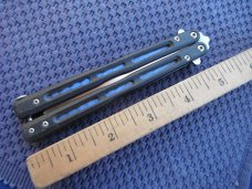 Benchmade 51 Morpho Balisong Butterfly Knife 4.25" Satin D2 Plain Blade, G10 Handles