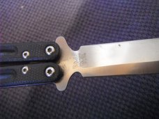 Benchmade 51 Morpho Balisong Butterfly Knife 4.25" Satin D2 Plain Blade, G10 Handles