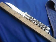 vintage 1980's valor Shanghi 571 stainless drop point balisong butterfly knife made in Japan!!!