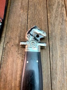 Tak Fukuta Made Will and Finck Double Edged Dagger With Sheath. Tak Fukuta Made Will and Finck Double Edged Dagger With Sheath.