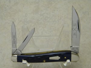 Schatt & Morgan Titusville PA Genuine Blue Bone 043046 Whittler Knife