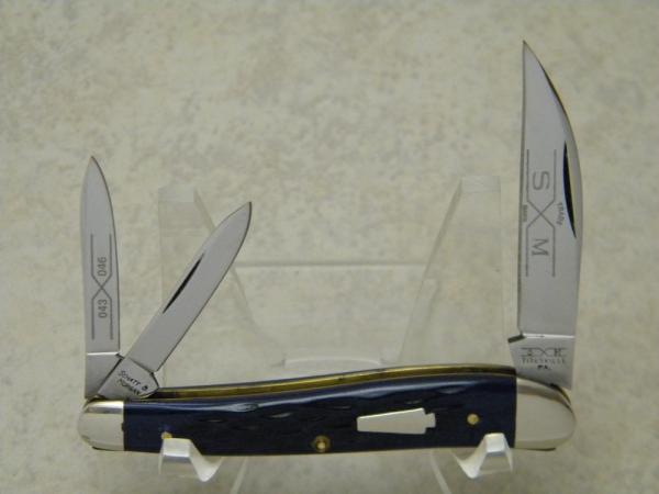 Schatt & Morgan Titusville PA Genuine Blue Bone 043046 Whittler Knife