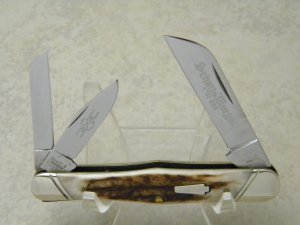 Schatt & Morgan Titusville PA. Keystone Series 2005 Stag 033448 Carpenter's Whittler Knife