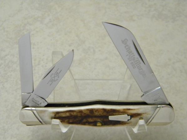 Schatt & Morgan Titusville PA. Keystone Series 2005 Stag 033448 Carpenter's Whittler Knife