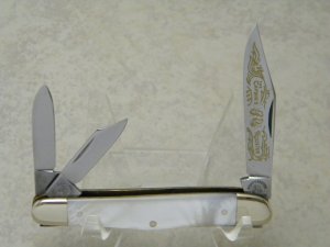Fight'n Rooster Germany Pearl "The Captain's Rooster"  Whittler Knife