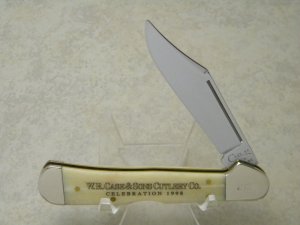 Case XX USA 1999 W.R. Case & Sons Cutlery Co. Celebration Bone 61549L SS Copperlock Knife