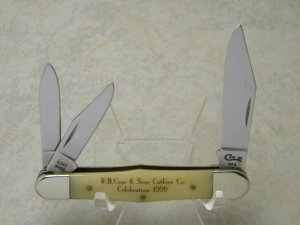 Case XX USA 1999 W.R. Case & Sons Cutlery Co. Celebration Bone 6383 WHSS Whittler Knife