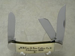 Case XX USA 2001 W.R. Case & Sons Cutlery Co. Celebration Bone T.B.6339 SS Sowbelly Knife