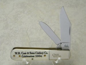 Case XX USA 2006 W.R. Case & Sons Cutlery Co. Celebration Bone 62009 1/2 Barlow Knife