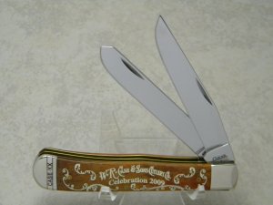 Case XX USA 2009 W.R. Case & Sons Cutlery Co. Celebration Chestnut Bone 6254 SS Trapper Knife
