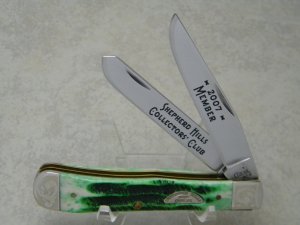 Case XX USA 2007 Vintage Bone V6254 Shepherd Hills Collector's Club Charter Member Trapper Knife