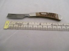 Case XX USA 1 Dot (1989) ROG611098 D Rogers Bone Damascus Razor Knife B1355 Case XX USA 1 Dot (1989) ROG611098 D Rogers Bone Damascus Razor Knife B1355