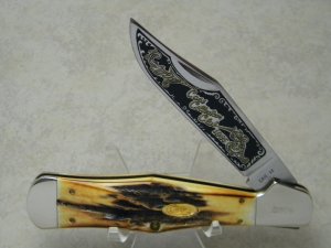 Case XX SS USA 5 Dot (1985) Stag C51050 Case Collectors Club Folding Hunter Coke Bottle Knife
