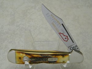 Case XX USA 1998 Stag 51749 L SS Mini Copperlock Central Kentucky Knife Club