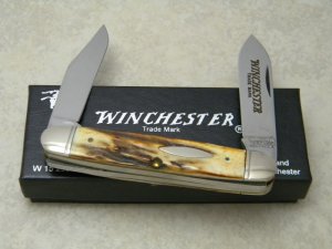 Winchester Trademark USA 1988 Stag 2991 Moose Knife in Box
