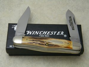 Winchester Trademark USA 1988 Stag 2880 1/2 Moose Knife in Box