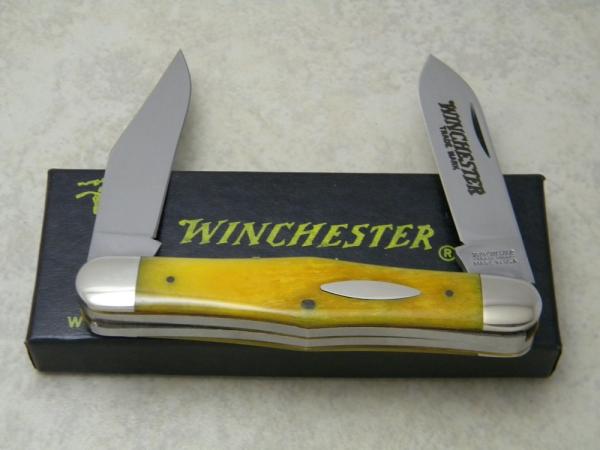 Winchester Trademark USA 1988 Smooth Yellow Bone 2880 1/2 Moose Knife in Box