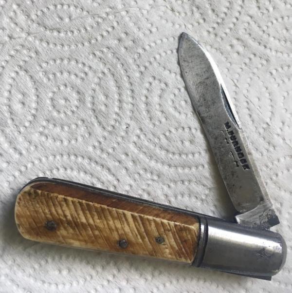 OLD SHEFFIELD BARLOW FISH HOOKS ON BLADE