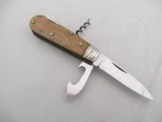 Hubertus German Nobility Stag Hunting/Picnic Knife w/Can Open w/Corkscrew B1324 Hubertus German Nobility Stag Hunting/Picnic Knife w/Can Open w/Corkscrew B1324