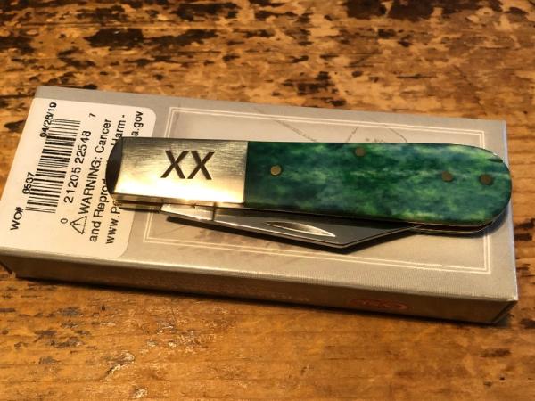 Case XX Peacock Appaloosa bone  Barlow 22548