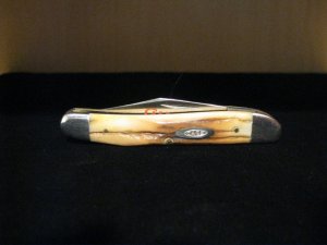 Case XX Stainless USA 2 Dot (1978) Stag 52087 SSP Red Etch Jack Knife Stk #100