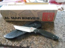 Mint AL-MAR Backup Model 1, 129 of 200 Fixed Blade Knife, with box