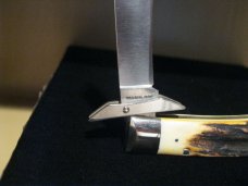 Case XX Stainless USA 4 Dot (1976) Stag 5111 1/2 L SSP Razor Edge Swing Guard Lockback Cheetah # 101