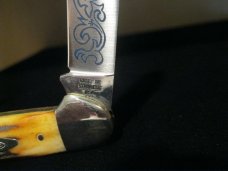 3 Dot 1977 Case XX Stainless USA Blue Scroll Canoe 52131 SSP Part of the 1977 # 103 3 Dot 1977 Case XX Stainless USA Blue Scroll Canoe 52131 SSP Part of the 1977 # 103