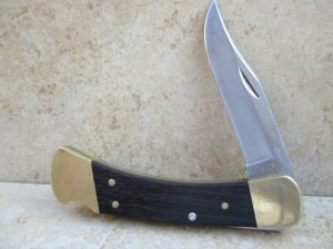 Buck 110 Lockback Hunter  (three dot tang stamp) 