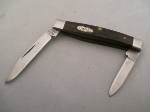 Case XX 6233 Bradford PA 19USA93 Serpentine Pen Brown Jigged Delrin B1364