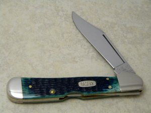 Case XX USA 1997 Teal Jigged Bone 61549L SS Copperlock Knife - Pre Production Quality Test Run