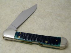 Case XX USA 1997 Teal Jigged Bone 61549L SS Copperlock Knife - Pre Production Quality Test Run