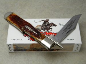 Winchester USA 1994 Bone 19109 Cartridge Series Swing Guard Coke Bottle Lockback Knife in Box