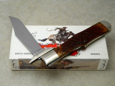 Winchester USA 1994 Bone 19109 1/2 Rifle Series Swing Guard Coke Bottle Lockback Knife in Box Winchester USA 1994 Bone 19109 1/2 Rifle Series Swing Guard Coke Bottle Lockback Knife in Box