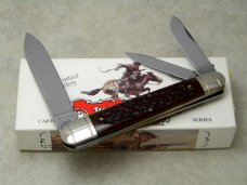 Winchester Trademark USA 1992 Burnt Orange Bone 39101 Cartridge Series Whittler Knife in Box Winchester Trademark USA 1992 Burnt Orange Bone 39101 Cartridge Series Whittler Knife in Box