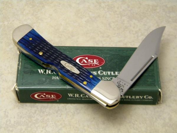 Case XX USA 2000 Blue Rogers Jigged Bone 61549L SS Copperlock Knife in Box