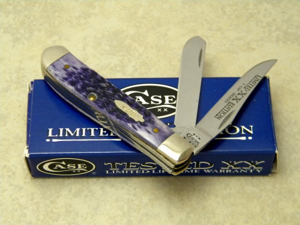 Case XX USA 2003 Ultra Violet Bone 6207 SS Limited Edition 1 of 3000 Mini Trapper Knife in Box Case XX USA 2003 Ultra Violet Bone 6207 SS Limited Edition 1 of 3000 Mini Trapper Knife in Box