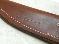 Smith & Wesson USA Wood Bowie Survival Fixed Blade Sheath Knife c.1978