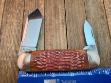 Winchester Sunfish Sleeveboard Whittler Burnt Orange Bone Buffalo Head Series Winchester Sunfish Sleeveboard Whittler Burnt Orange Bone Buffalo Head Series