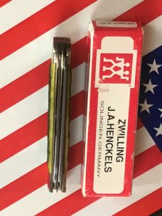 Vintage J A Henckels 2 Blade Trapper with Moss Green Handles -Black Henckels Sheild – NOS Vintage J A Henckels 2 Blade Trapper with Moss Green Handles -Black Henckels Sheild – NOS