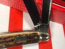 Vintage 1960s J A Henckels 3 Blade Stockman MDL#1834 Knife w/ Great Antique Stag Handles! NOS Vintage 1960s J A Henckels 3 Blade Stockman MDL#1834 Knife w/ Great Antique Stag Handles! NOS